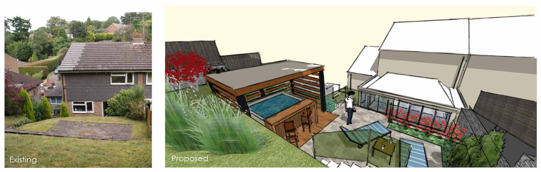 Surrey garden design